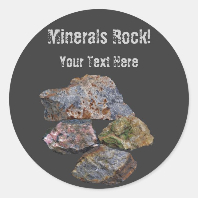 Mineral Rock Sammler Funny Sticker (Vorderseite)