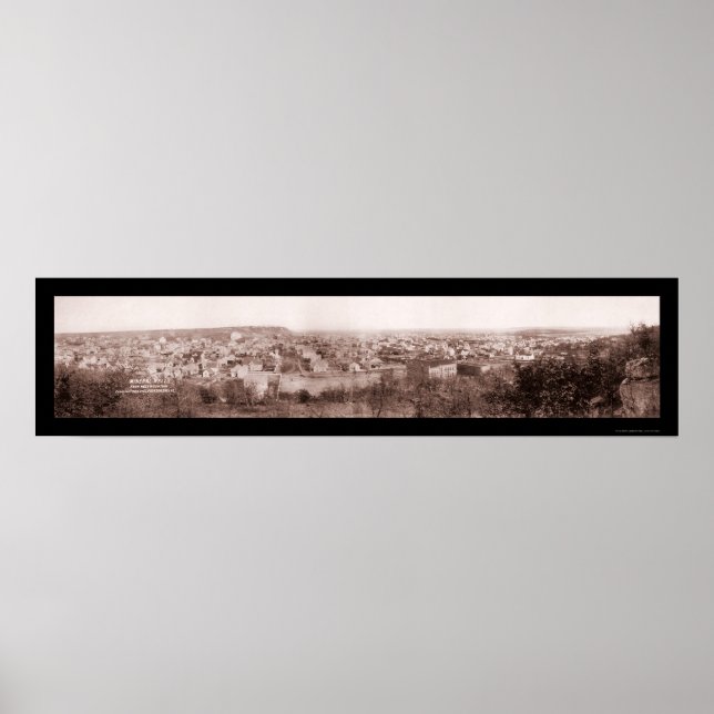 Mineral Wells TX Scene Foto 1906 Poster (Vorne)