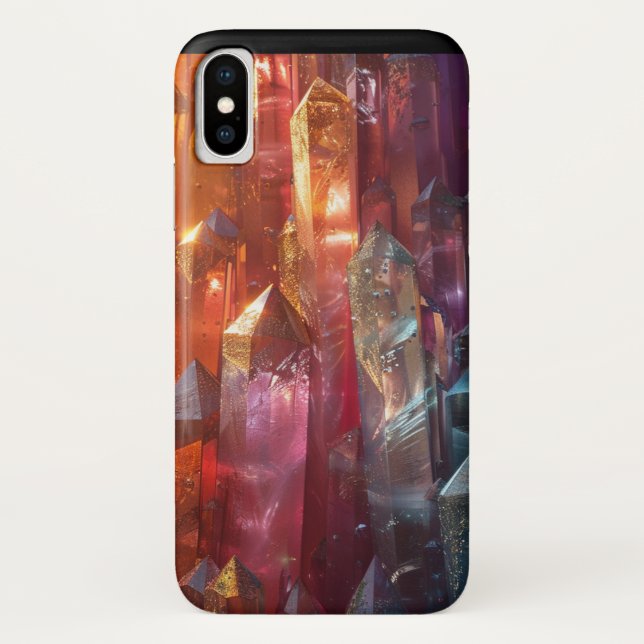 Mineralien Edelsteine zur Heilung von Kristallen Case-Mate iPhone Hülle (Rückseite)