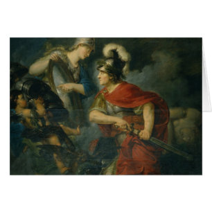 Minerva, der ihr Neid im Polierschild zeigt