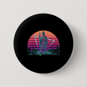 Minerva römische Göttin der Weisheit und Kriegsvap Button