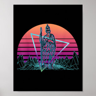 Minerva römische Göttin der Weisheit und Kriegsvap Poster