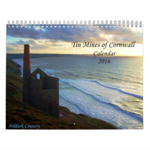 Mines d'étain de Cornwall Photographies Calendrier