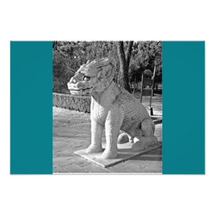 Ming Tombs Dragon B&W Fotodruck