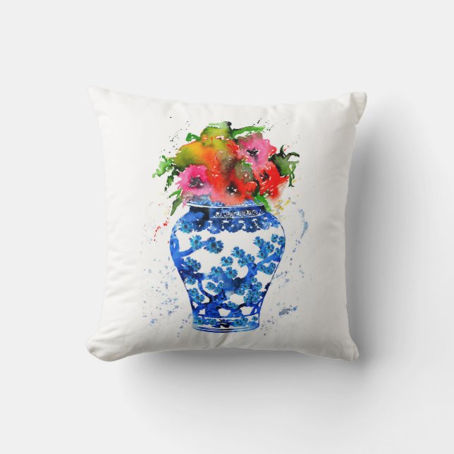Ming Vase Kissen (Vorderseite)