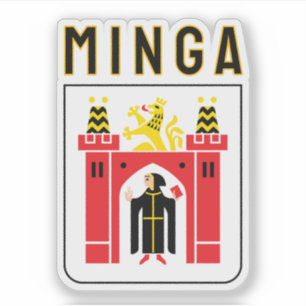 Minga Wappen, Bayern Aufkleber