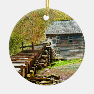 Mingus Mill, Große Smoky Mountains Keramik Ornament