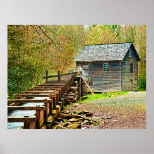 Mingus Mühle, Great Smoky Mountains Poster
