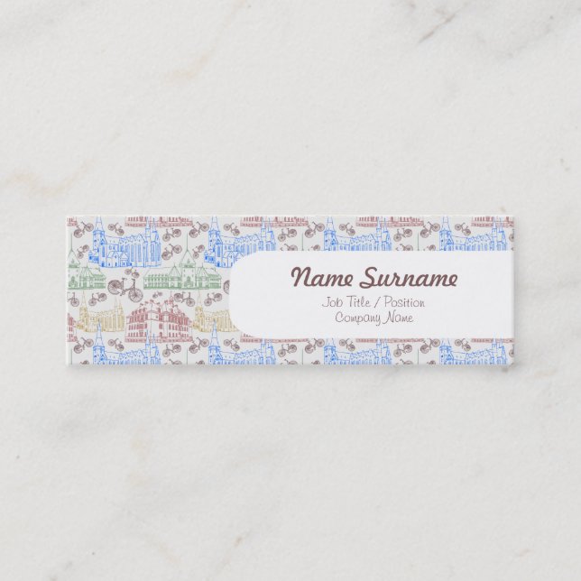 Mini Aarhus de recyclage, modèle de carte de visite (Devant)