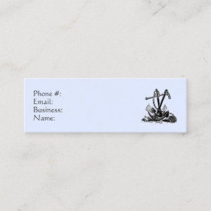 Mini Ancre Carte de visite bleu marine