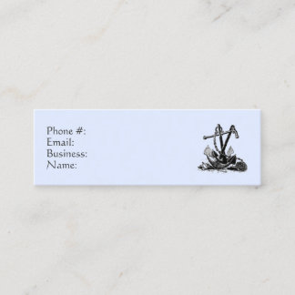 Mini Ancre Carte de visite bleu marine