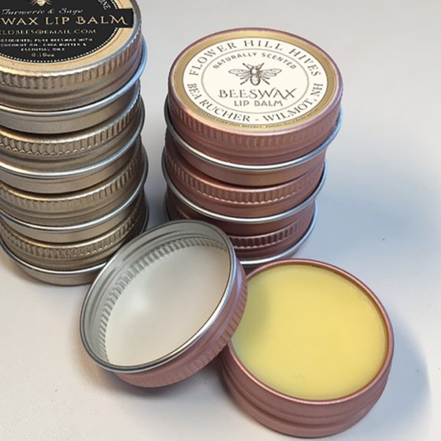 Mini Apiary Heraldic Bee Lip Balm ou Étiquette de  (Créateur téléchargé)