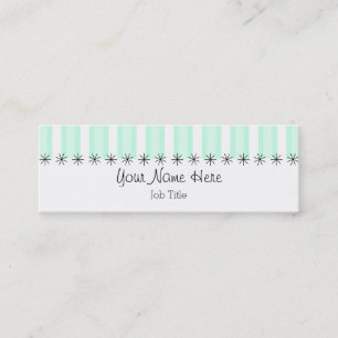 Mini Aqua Stripe carte de visite maigre
