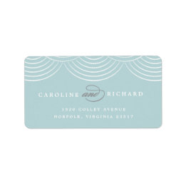 Mini Art Deco String Lights Rücksendeadresse Label Adressaufkleber