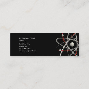 Mini Atome - carte de visite de scientifique