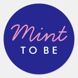 Mini auf Willkommensbeutel oder Gefälligkeitsaufkl Runder Aufkleber