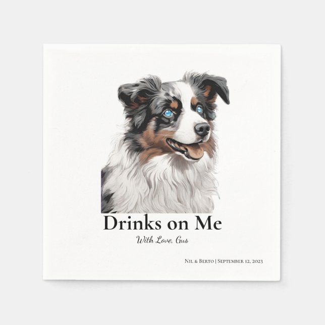 Mini Aussie Serviette (Vorderseite)