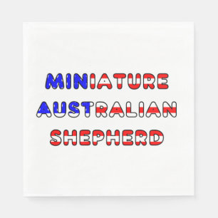mini aussie usa-flag in name serviette
