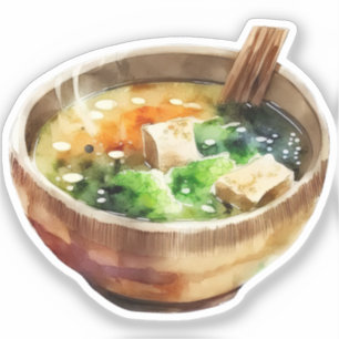 Mini autocollants d'art de soupe coréenne