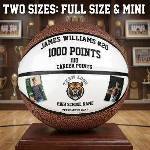Mini Ballon De Basket 1000 Points Jalon Avec Photos Personnalisées