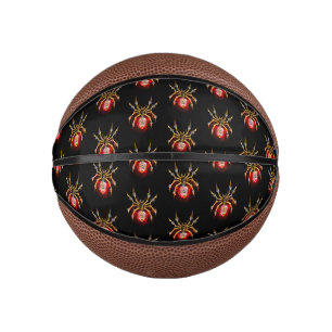Mini Ballon De Basket Araignée en vapeur noire