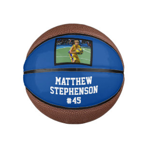 Mini Ballon De Basket Balle Basket Bleu Photo