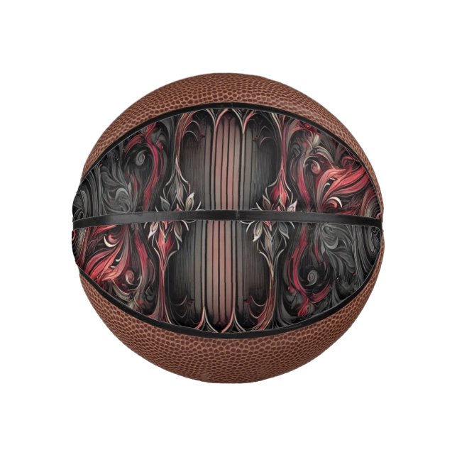 Mini Ballon De Basket Basket-ball Gothique Personnalisé (Devant)