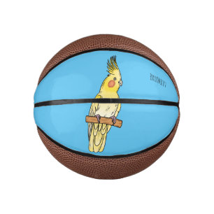 Mini Ballon De Basket Caricature pour oiseaux Cockatiel