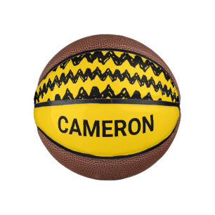 Mini Ballon De Basket Charlie Brown Zig Zag Motif