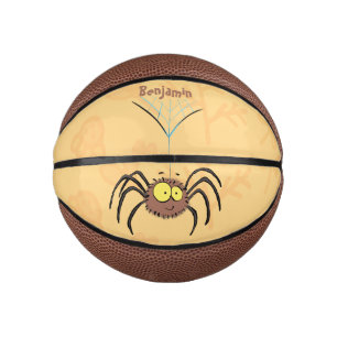 Mini Ballon De Basket Drôle mignon dessin animé d'araignée moelleuse