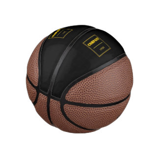 Mini Ballon De Basket Entreprise personnalisée noire moderne sur mesure