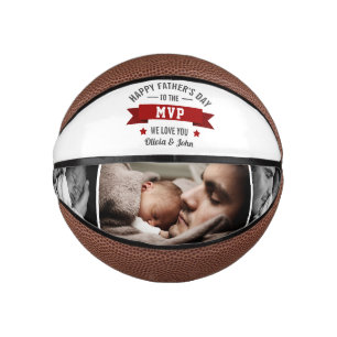 Mini Ballon De Basket fête des pères/Anniversaire Papa Grand-père MVP