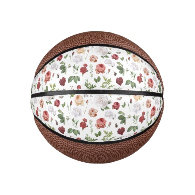 Mini Ballon De Basket Florales fraîches (Devant)
