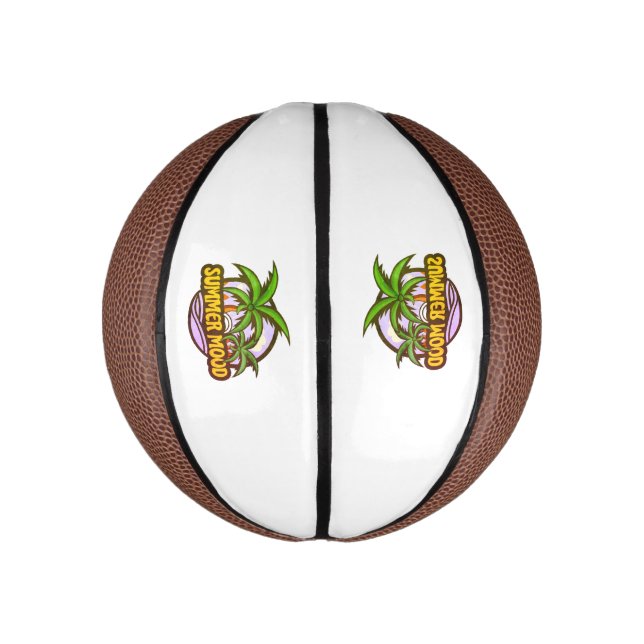 Mini Ballon De Basket Humeur d'été (Vertical)