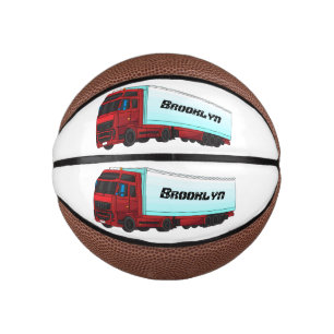 Mini Ballon De Basket Illustration de camion roumain
