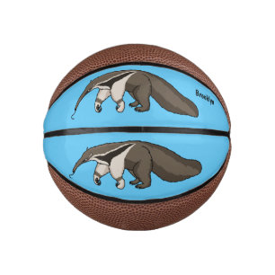 Mini Ballon De Basket Illustration de dessin animé d'Anteater happy