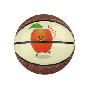 Mini Ballon De Basket Illustration de dessin animé sur la pomme de danse