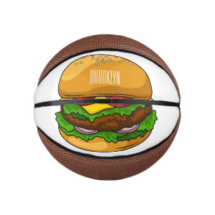 Mini Ballon De Basket Illustration de Hamburger