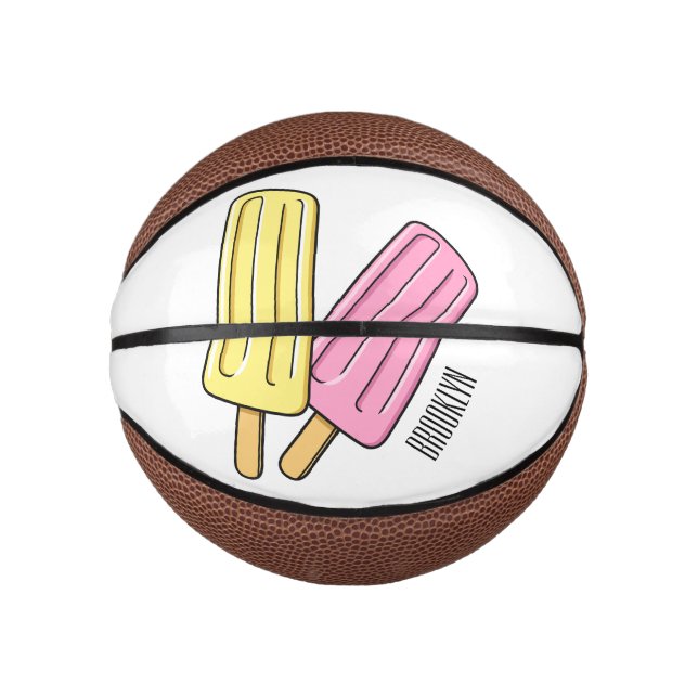 Mini Ballon De Basket Illustration de Ice pop (Devant)