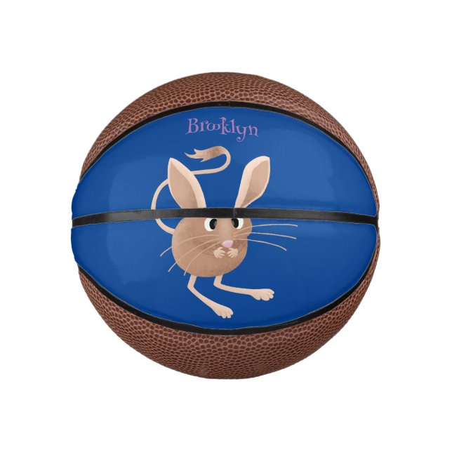 Mini Ballon De Basket Illustration de jerboa aux longues oreilles (Devant)