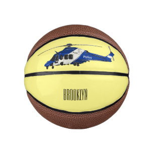 Mini Ballon De Basket Illustration de l'hélicoptère de police