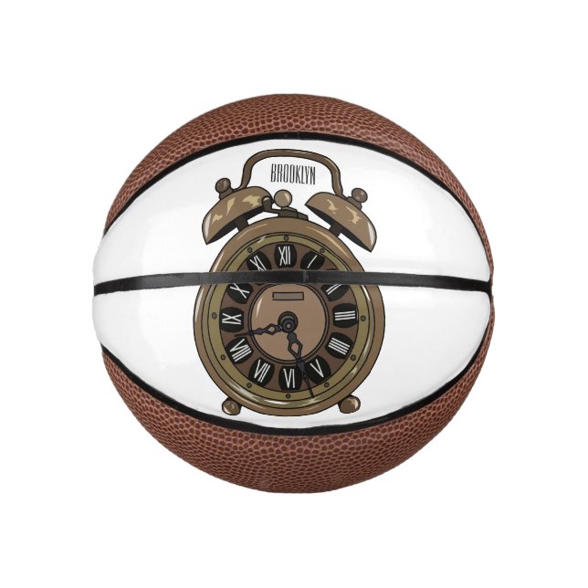 Mini Ballon De Basket Illustration de l'horloge d'alarme (Devant)