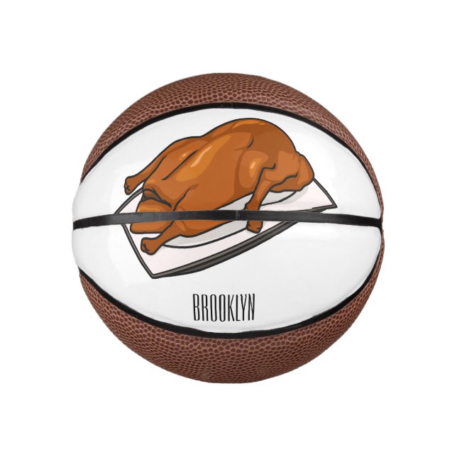 Mini Ballon De Basket Illustration de Peking duck (Devant)
