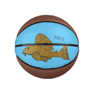 Mini Ballon De Basket Illustration de poisson Pleco