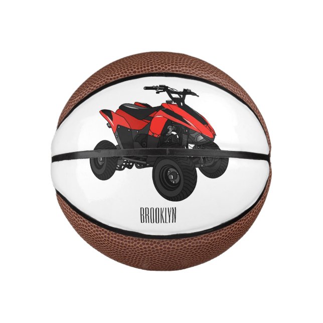 Mini Ballon De Basket Illustration de Quad bike atv (Devant)