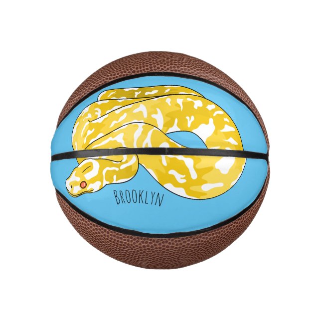 Mini Ballon De Basket illustration de serpent python birman de dessin an (Devant)