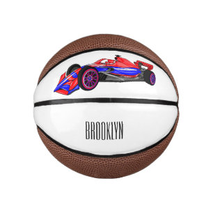 Mini Ballon De Basket Illustration de voiture de course professionnelle