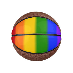 Mini Ballon De Basket Indicateur Gay pride d'arrêt