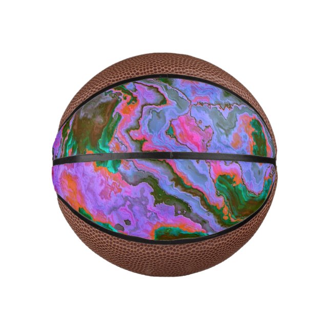 Mini Ballon De Basket Marbre aigre (Devant)