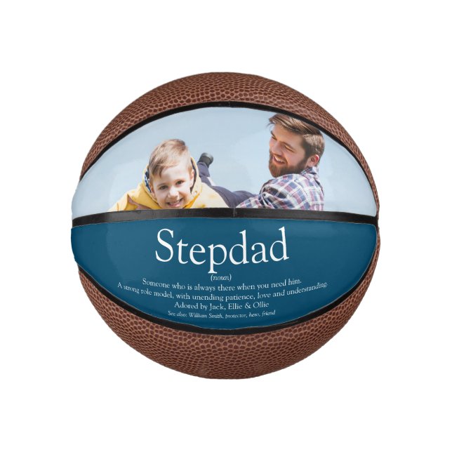 Mini Ballon De Basket Meilleur Stepfather Stepdad Jamais Définition Phot (Devant)